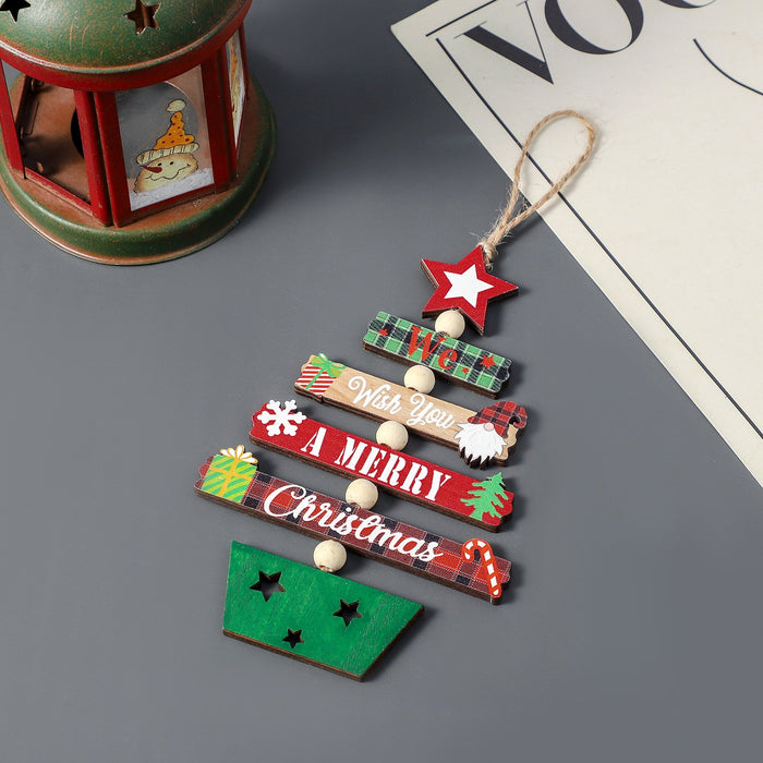 Christmas Wooden Decorative Pendant Christmas Tree Ornaments