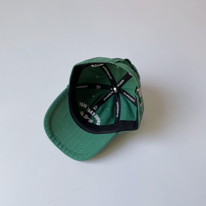 Parent-child Soft Top Embroidered Alphabet Visor Baseball Cap