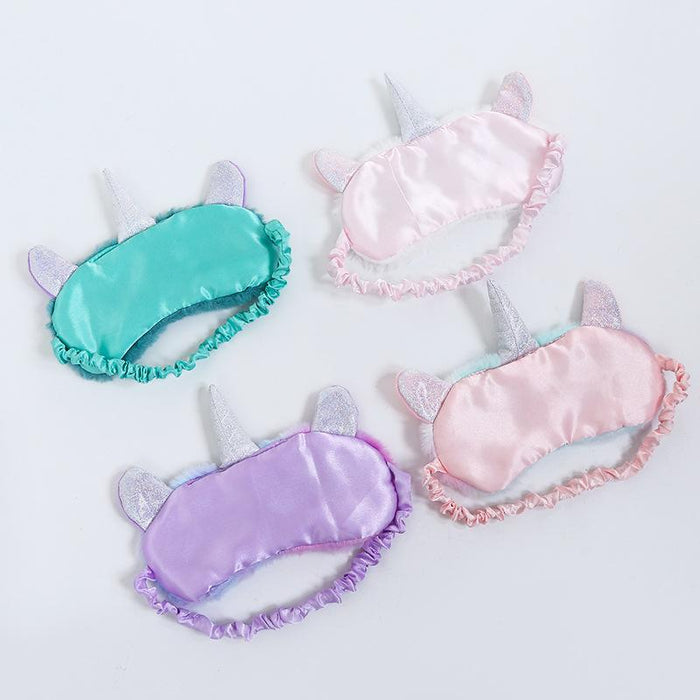 Cartoon Cute Plush Shading Unicorn Blindfold Eye Mask