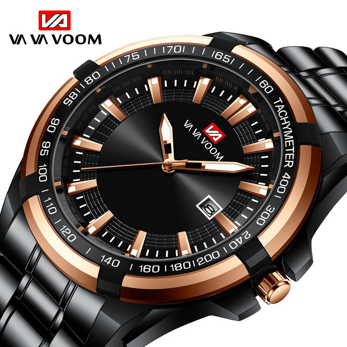 Men's Watch Business Calendar Quartz Watch Simple Atmospheric Luminous