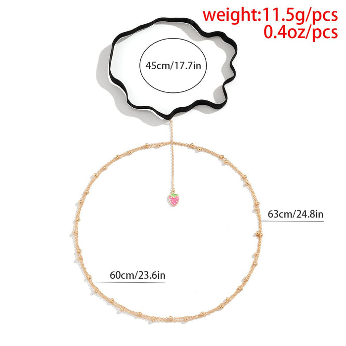 Simple Fashion Strawberry Butterfly Sexy Thigh Chain Body Chain