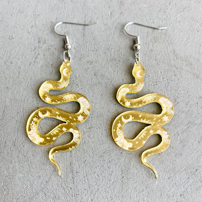 Acrylic Snake Earrings
