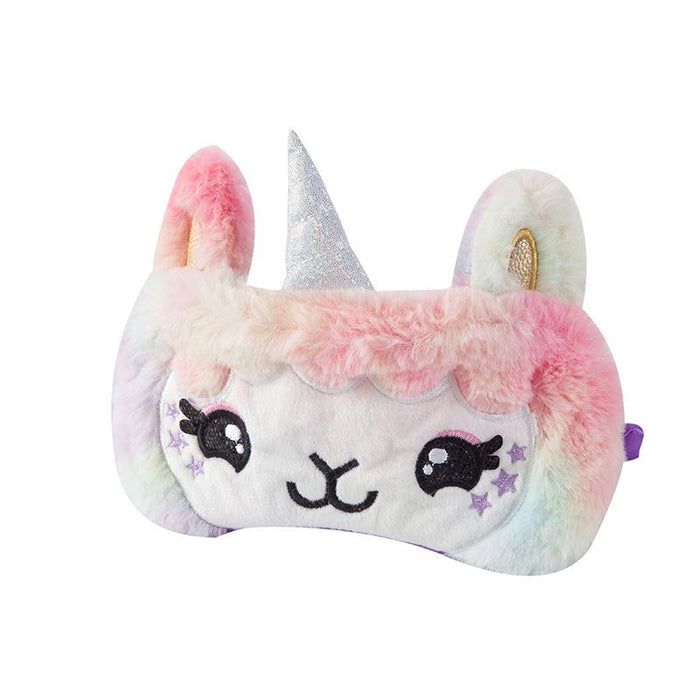 Cartoon Colorful Rabbit Cat Sleep Shading Plush Blindfold
