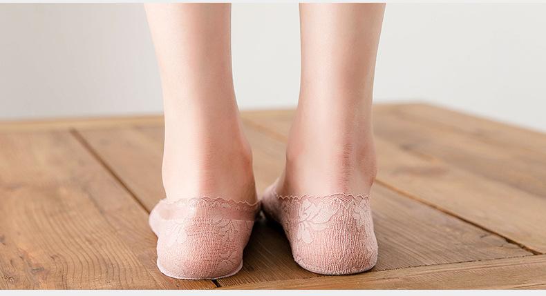 Spring and Summer Lace Invisible Socks Women's Breathable Socks