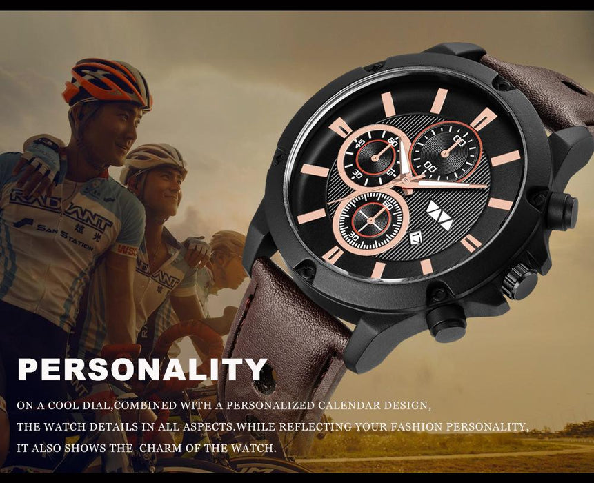 Sport Fashion Calendar Quartz Waterproof for Men Watch Relogio Masculino