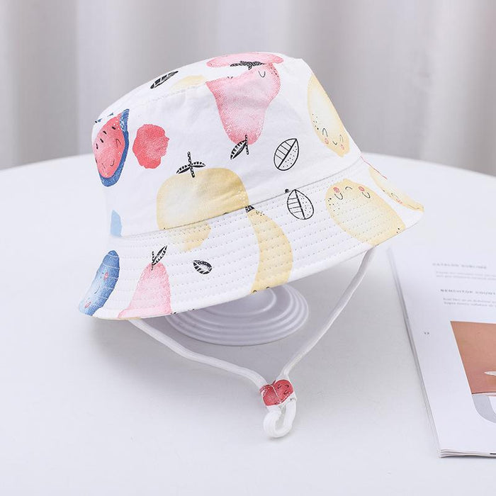 Summer Outdoor Cartoon Print Children's Fisherman Hat