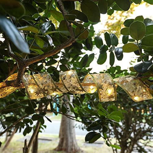 Ribbon Fairy Light Christmas Decoration 2022