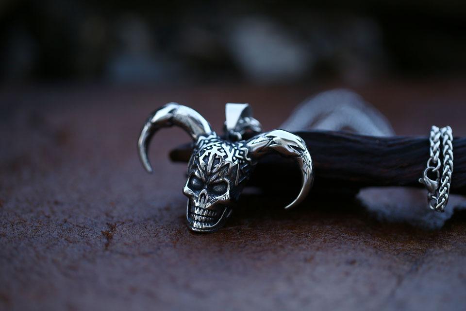 Stainless Steel Sheep Skull Jewelry (Only Pendant, No Necklaces)