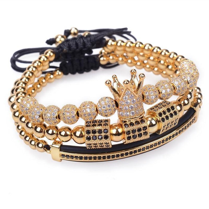 Hip Hop Cubic Micro Pave CZ Charm Bracelets
