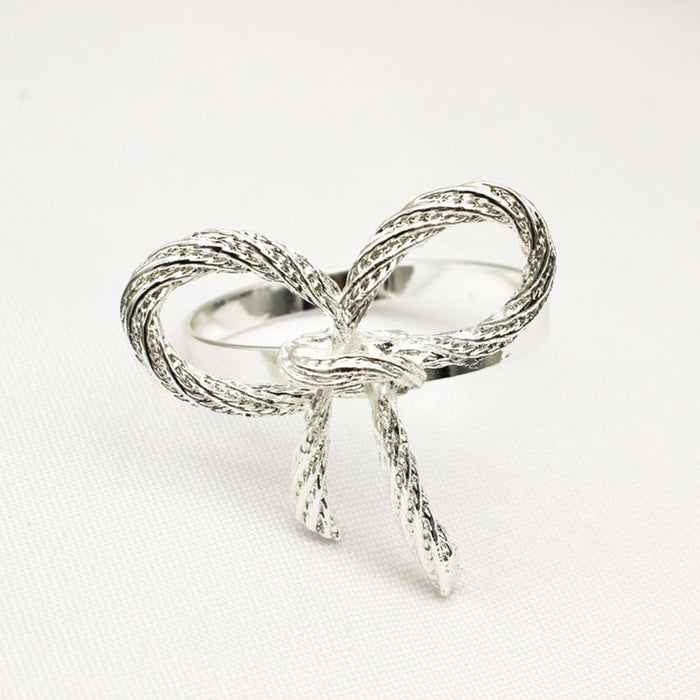 High-quality Cute Bow Pattern Napkin Ring For Bar Christmas Decoration