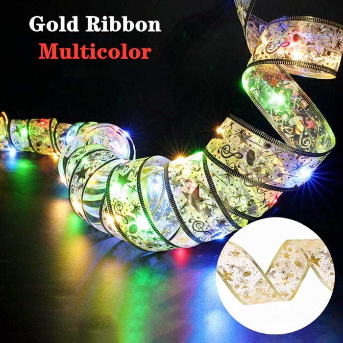 Ribbon Fairy Light Christmas Decoration 2022