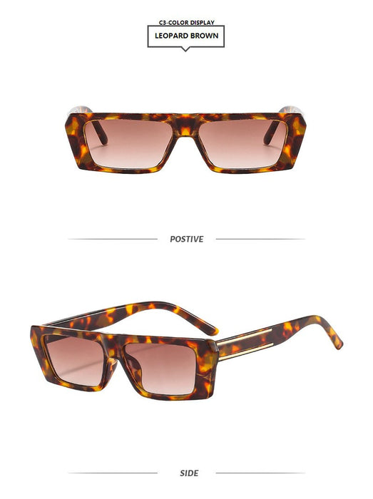 Square small frame sunglasses