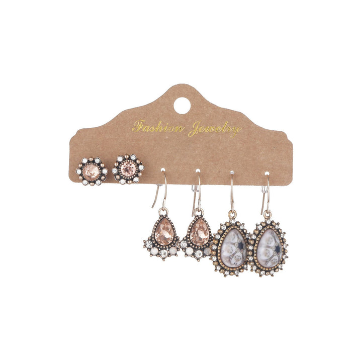 3 pairs/set Earrings Bohemian Style Jewelry X0X36198