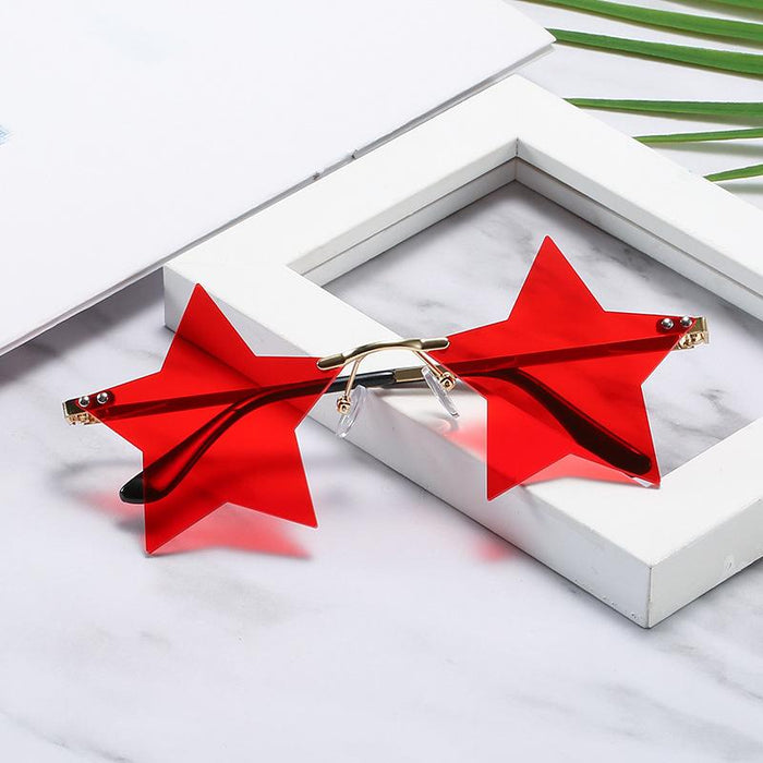 Pentagonal Star Sunglasses Women's Frameless Sunglasses