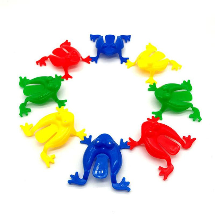 12 Piece Leaping Frog Bounce Novelty Assorted Stress Relief Toys for Kids