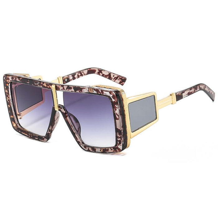 Big frame one-piece Sunglasses personality