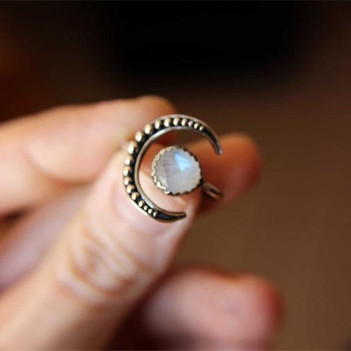 Women's Moon Creative Ring