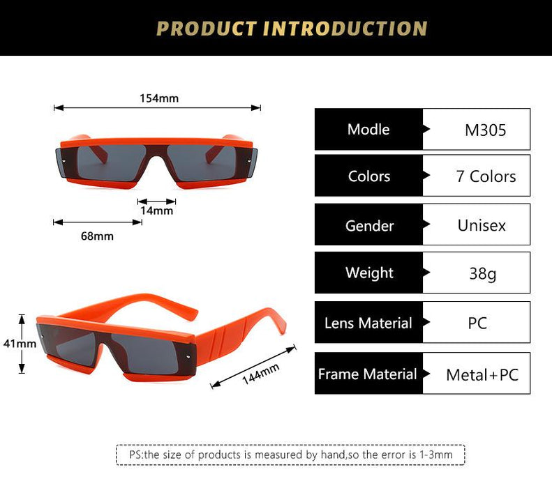 One piece colour box Sunglasses
