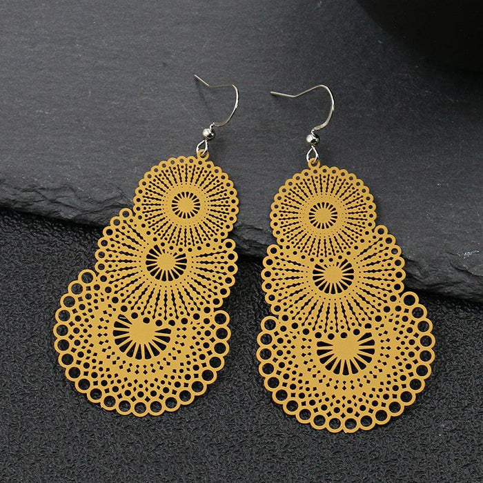 Boho Pattern Fashion Colorful Earrings