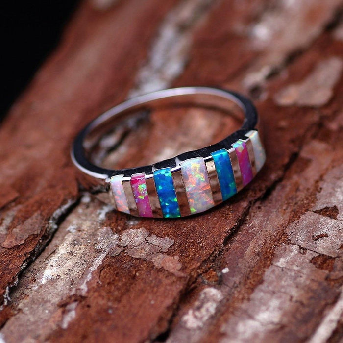 Natural Stone Ring Women's Jewelry