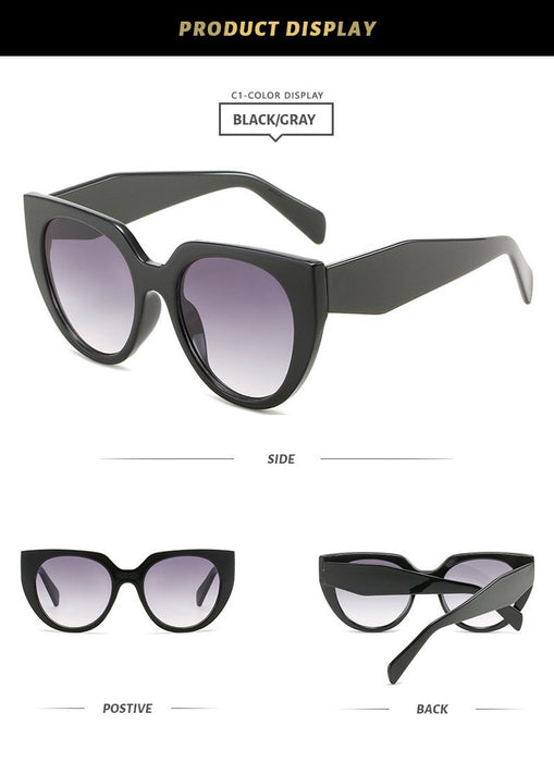 Beautiful cat's Eye Sunglasses with diamond shaped legs