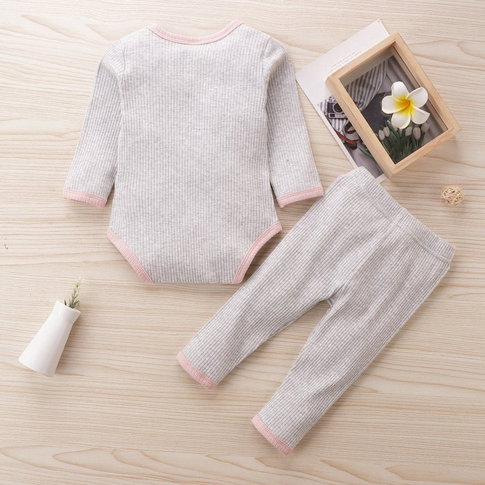 Solid color pit bar baby Khaki suit