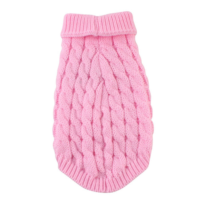 High collar knitted pet cat and dog clothes