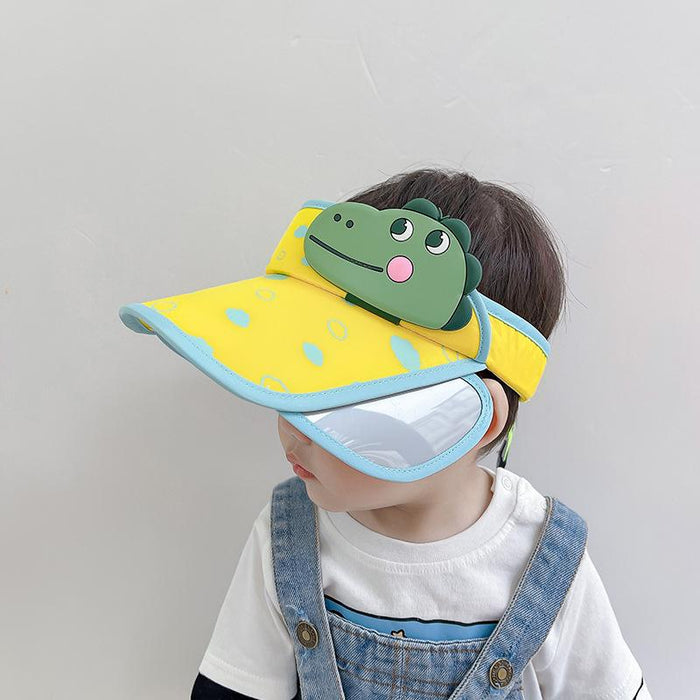 Summer RAEDY Letter Print Children's Wide Brim Empty Top Hat