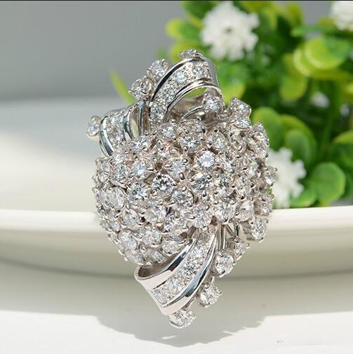 Gorgeous Women Jewelry White  Zircon Rings