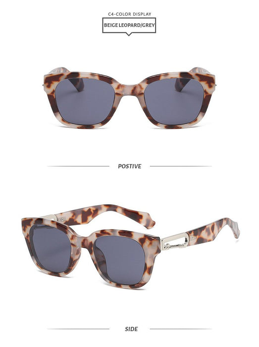 Retro box sunscreen Sunglasses