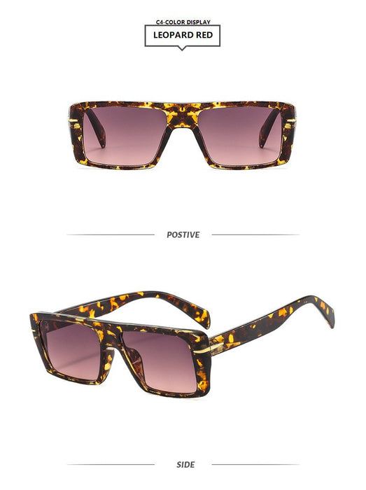 Square retro simple light luxury Sunglasses