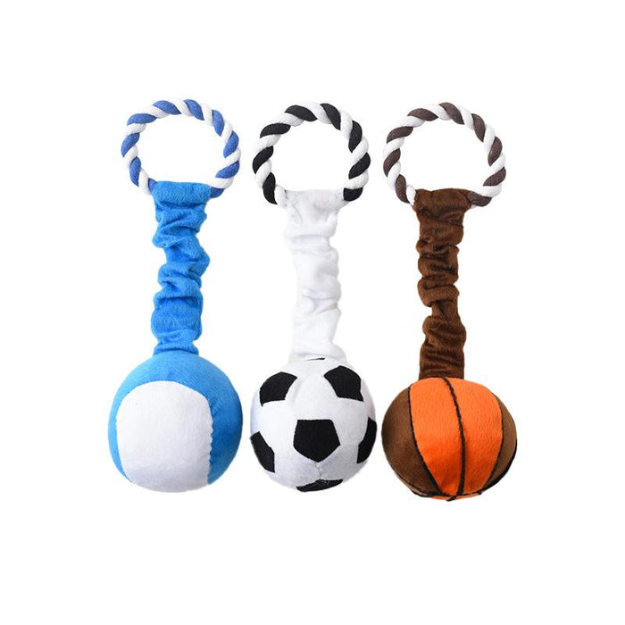 Dog toy phonation molar super soft cloth ball pet toy