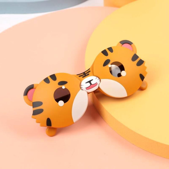 Children's polarizing sunglasses flip silicone soft frame