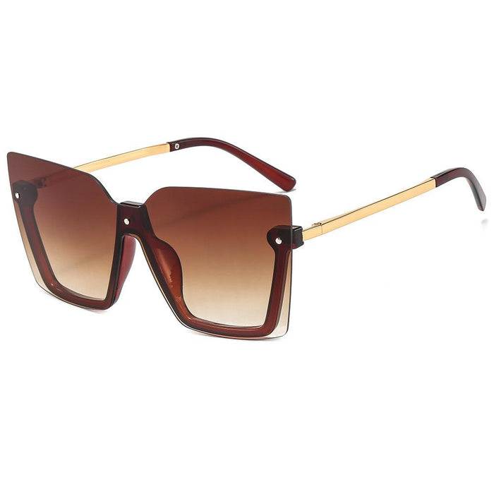 Lower half frame one piece Sunglasses