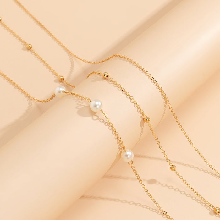 Simple Beaded Woven Sexy Waist Chain Suit