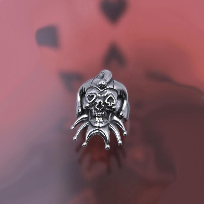 Gothic Punk Heart Grog Skull Rings