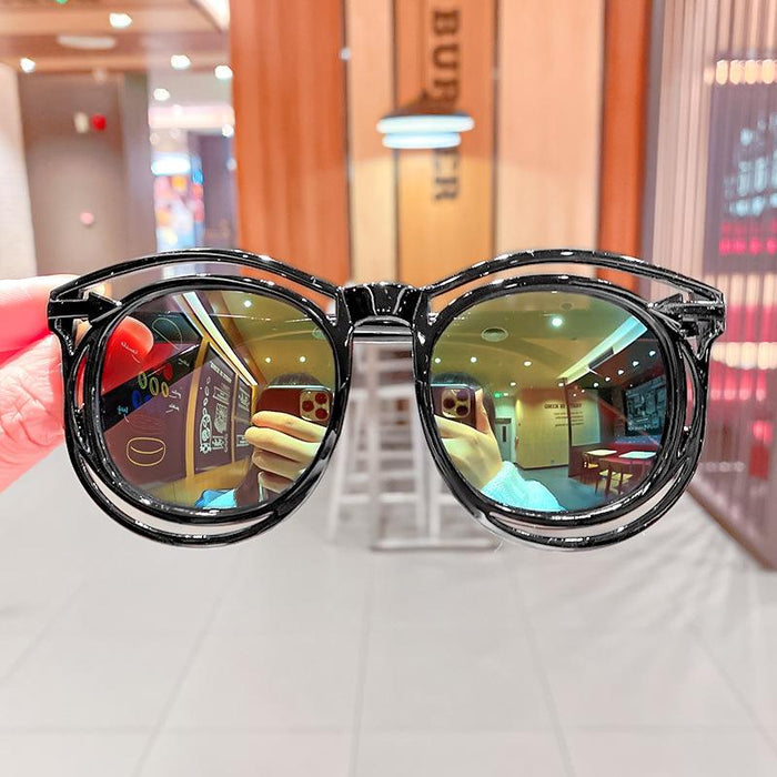 Children's Sunglasses Sun Shading round frame polarizer