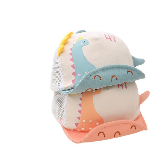 Summer Cartoon Dinosaur Baby's Net Cap
