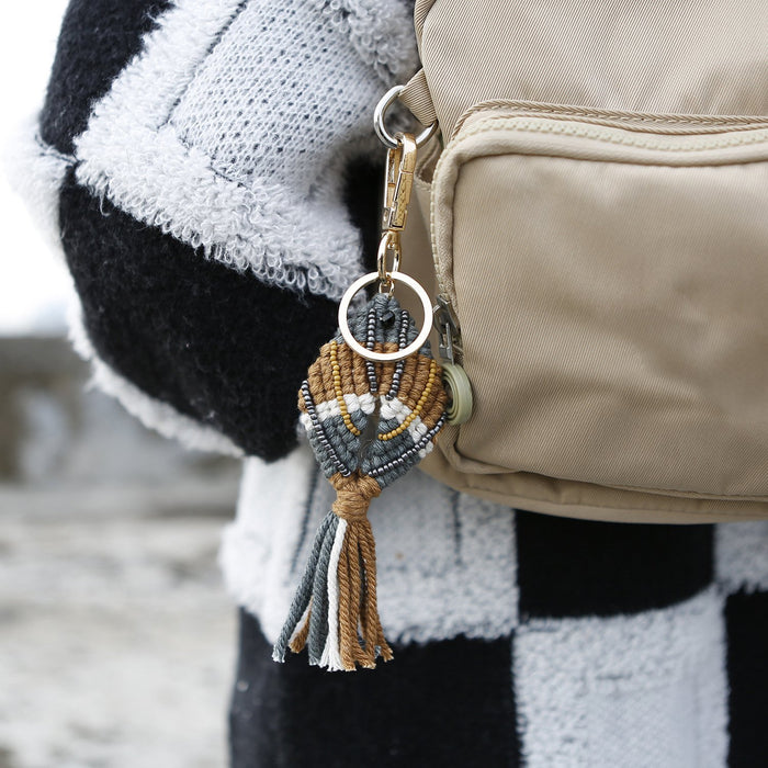 Hand Woven Fish Shaped Bag Pendant