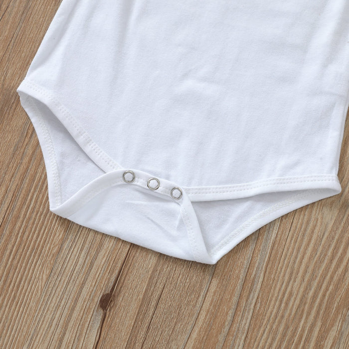 White letter deer long sleeved Khaki creeper striped suspender skirt