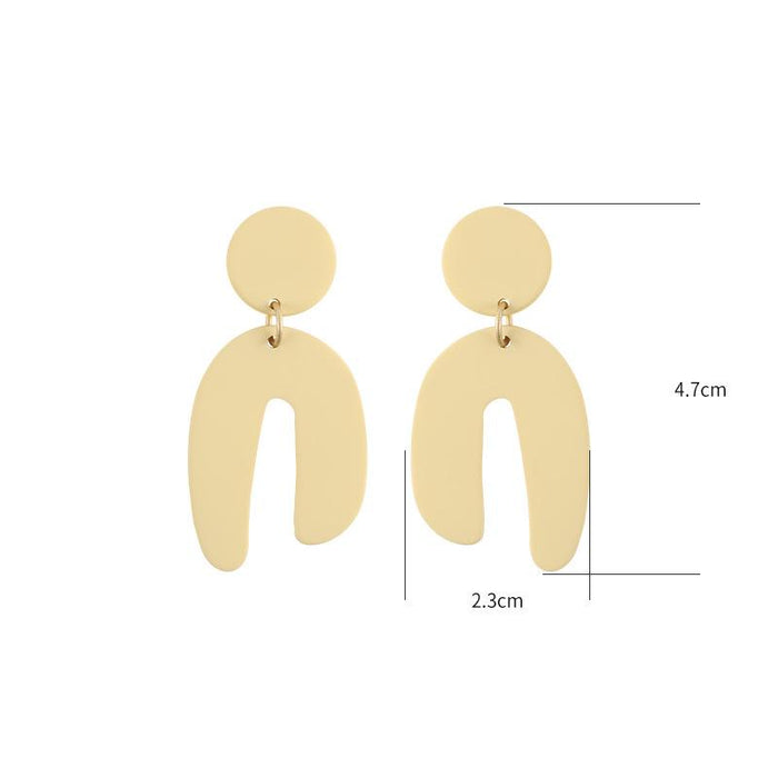 Simple Geometric U-shaped Women's Earrings