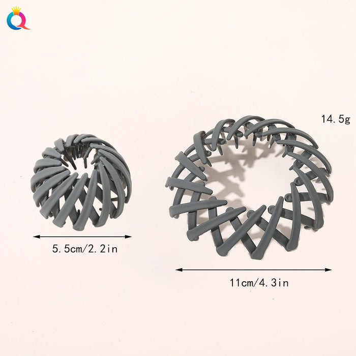 Frosted lazy bird's nest hair iron