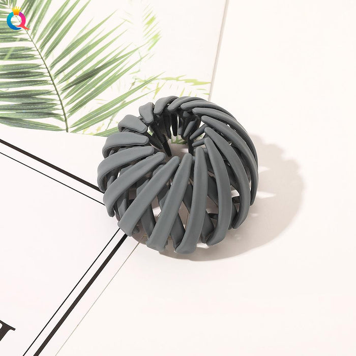 Frosted lazy bird's nest hair iron