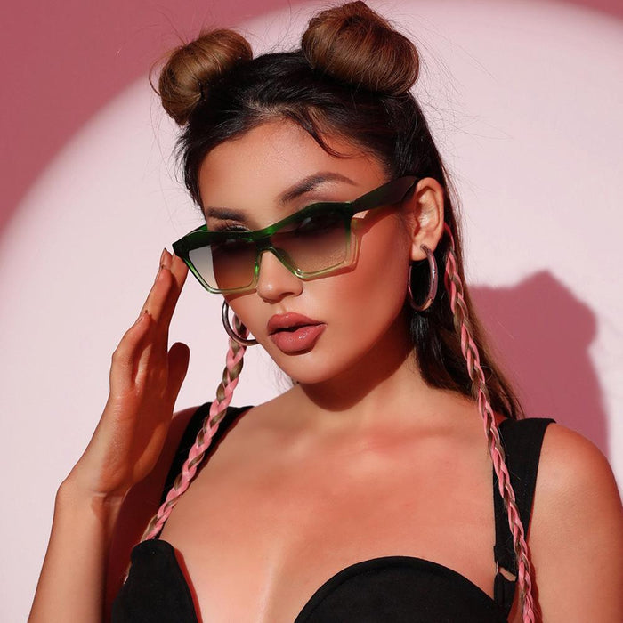 One piece gradient personalized Sunglasses