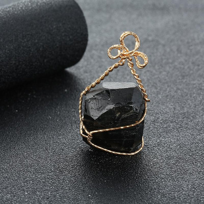 Natural Raw Irregular Stone Handmade Pendant