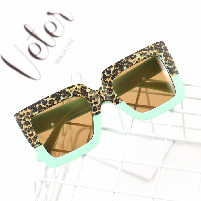 Children's Sunglasses color matching wide edge frame