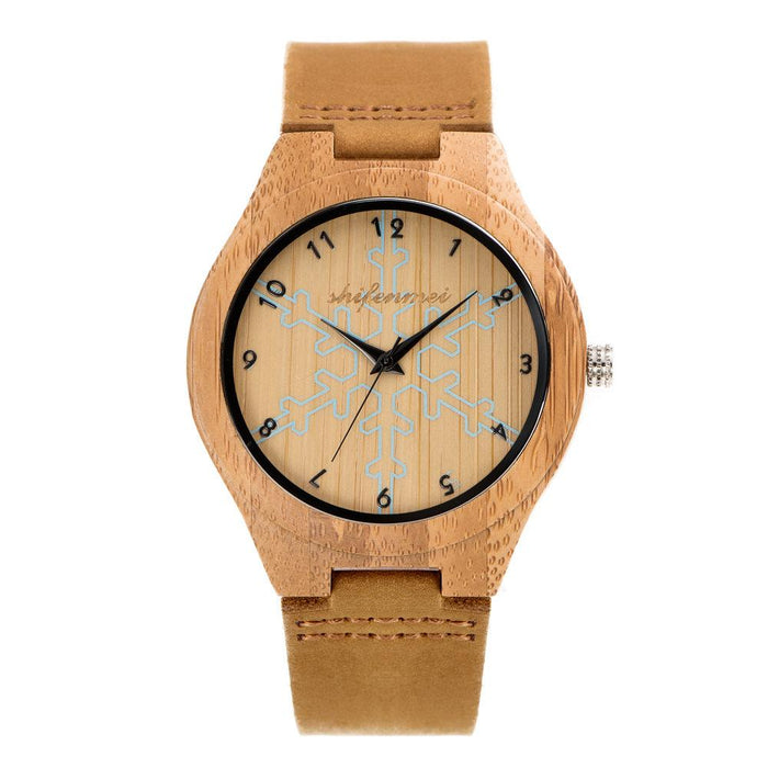 New Simple Fashionable Bamboo Wood Neutral Wood Quartz Watch