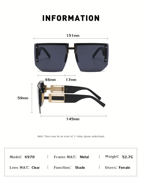 Anti Ultraviolet Large Frame Sunglasses