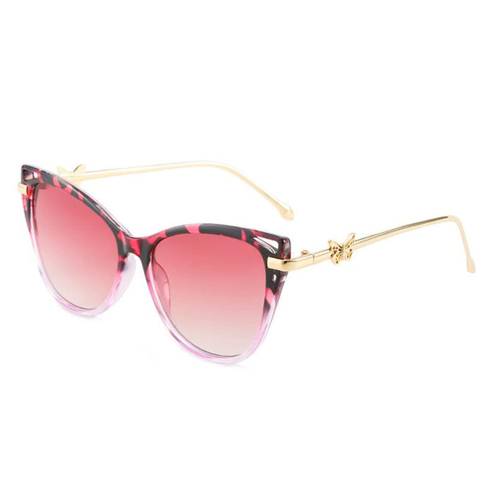 Cat Eye Sunglasses personality butterfly metal sunglasses