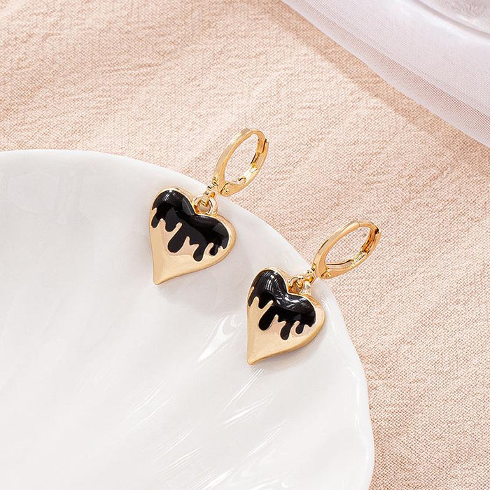 New Love Water Drops Shiny Personality Earrings